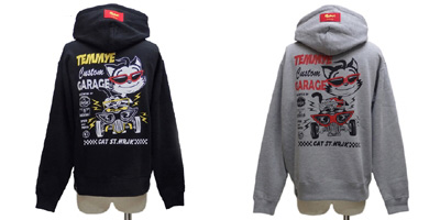 CREAM SODA 音楽と猫のジップアップジャケット 1118-cs.jpg